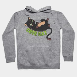 Cute Black Cat Hoodie